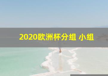 2020欧洲杯分组 小组